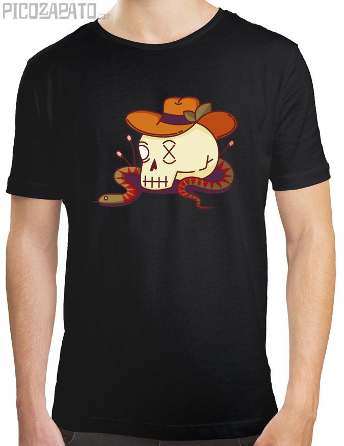 Calavera con serpiente