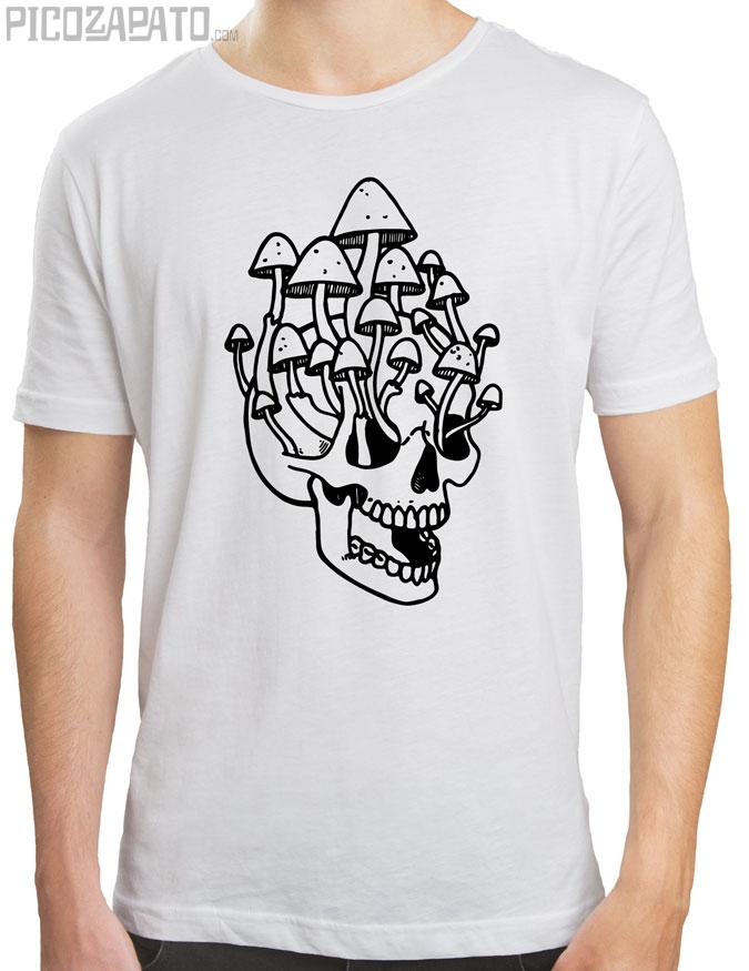 Calavera con setas