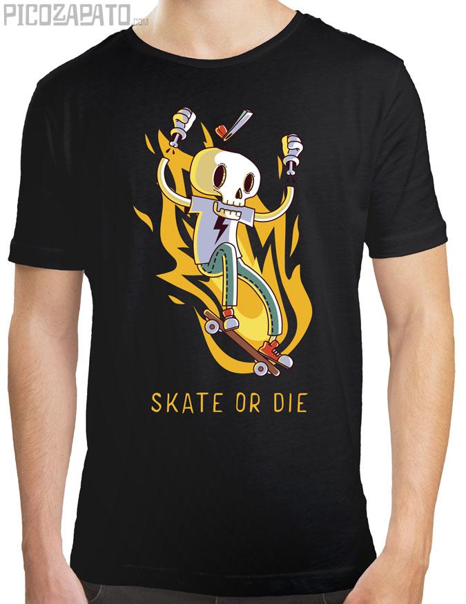 Skate or die llameante