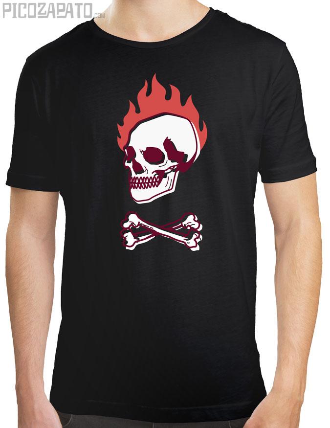 Skull on fire