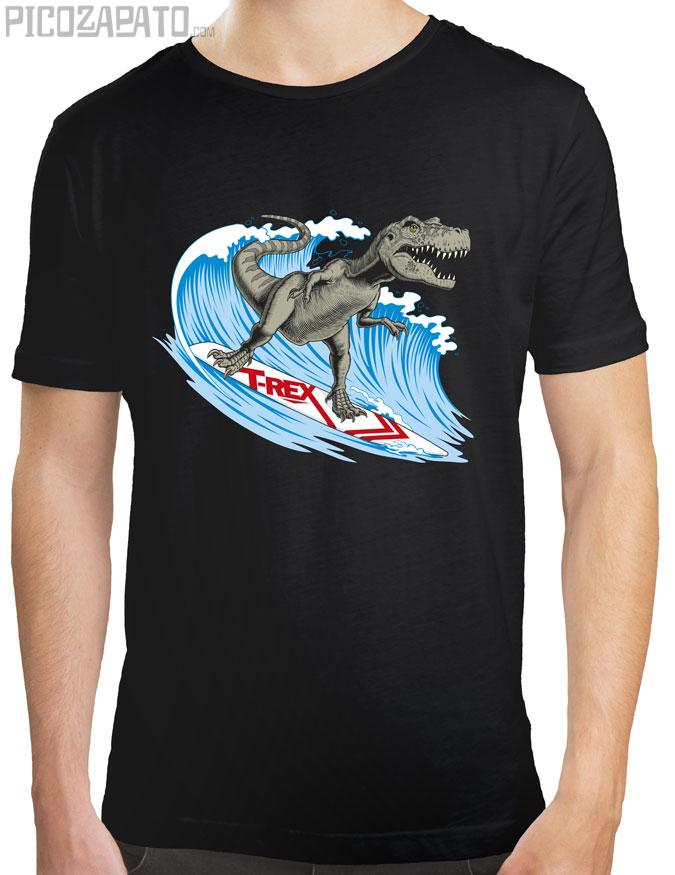 T-Rex surfero