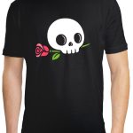Calavera con flor