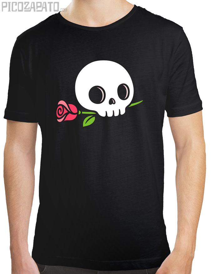 Calavera con flor