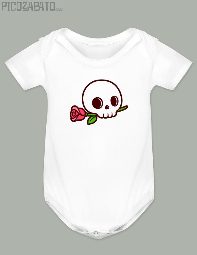 Body Calavera con flor