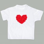 Camisetita Corazón de rosas