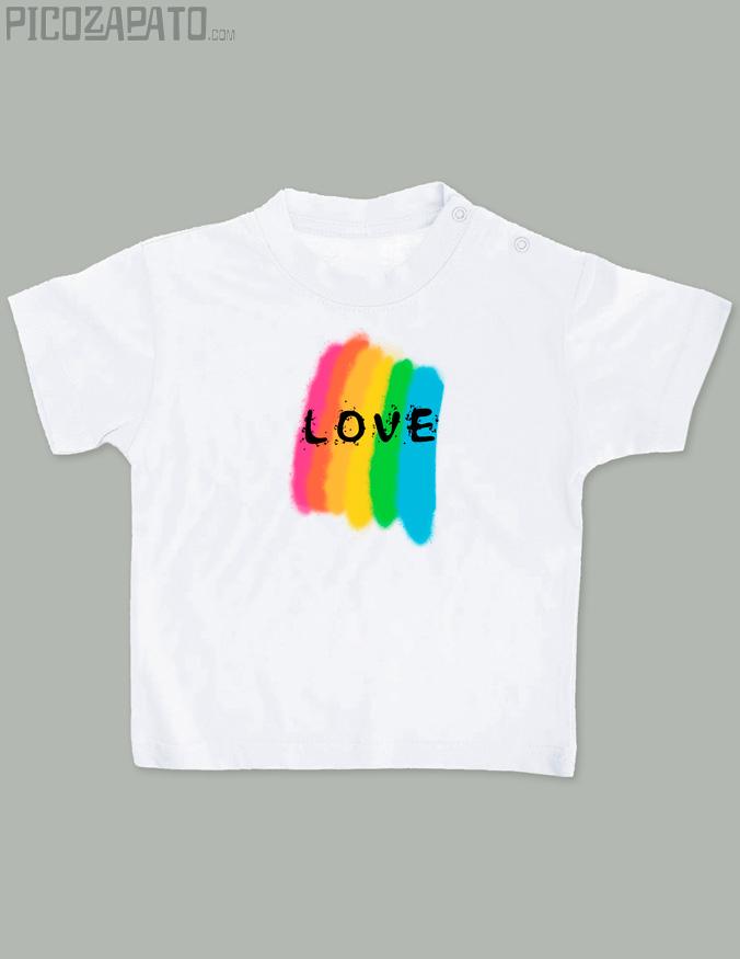 Camisetita Love arcoiris