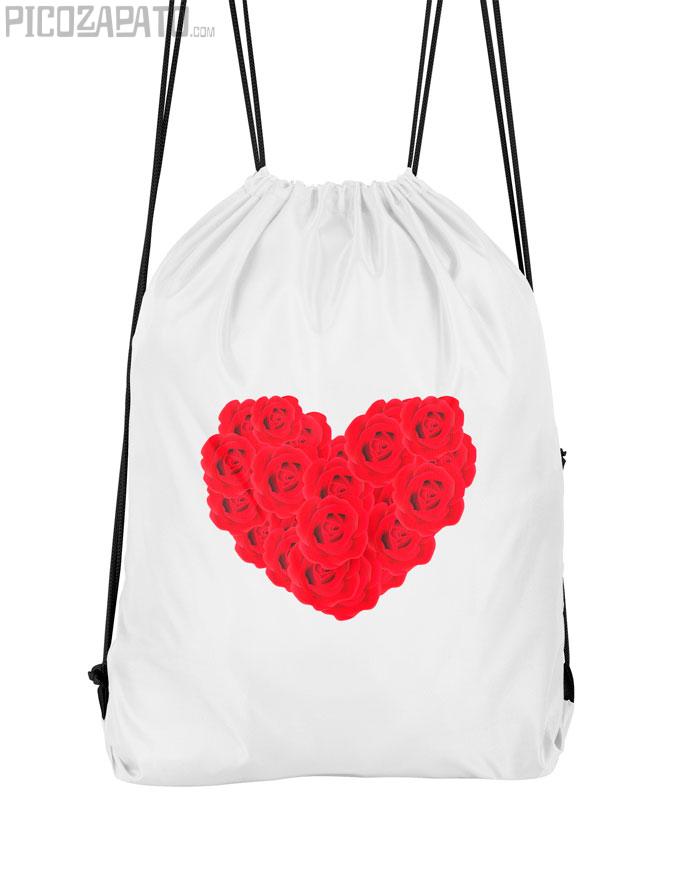 Mochila Corazón de rosas