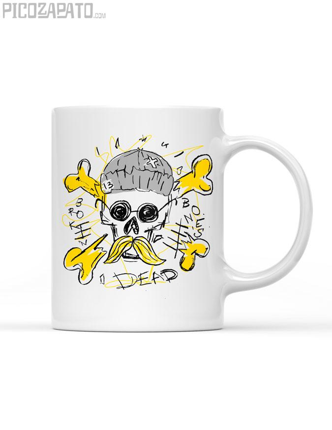 Taza Calavera grafitti