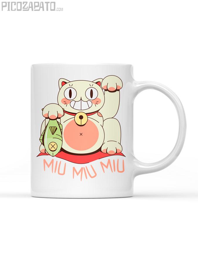 Taza gato pescado