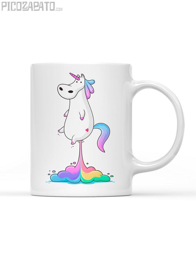 Taza Unicornio pedo arcoiris