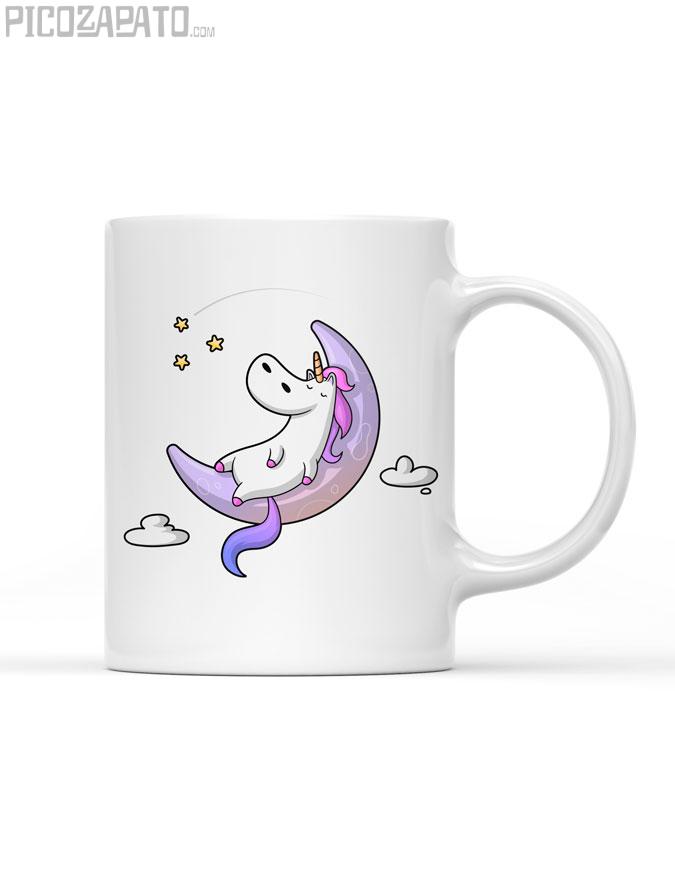 Taza Unicornio dormido en luna