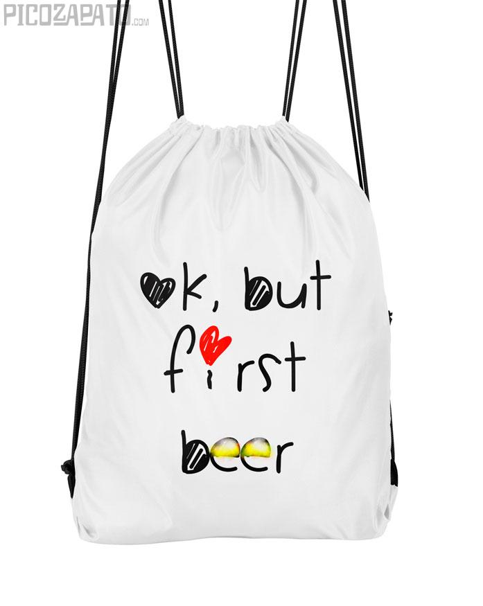 Mochila Ok, but first beer