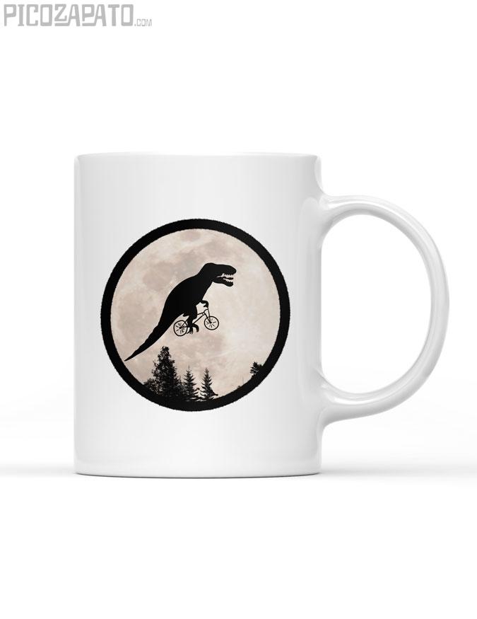 Taza Rex en bicicleta