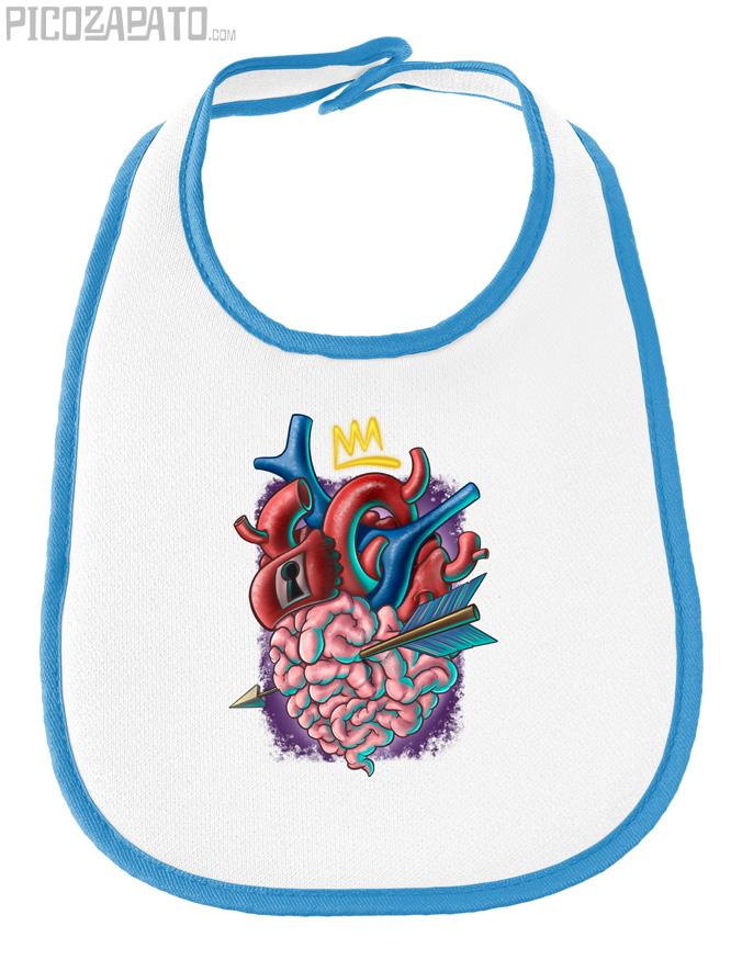 Babero Corazón Vs cerebro