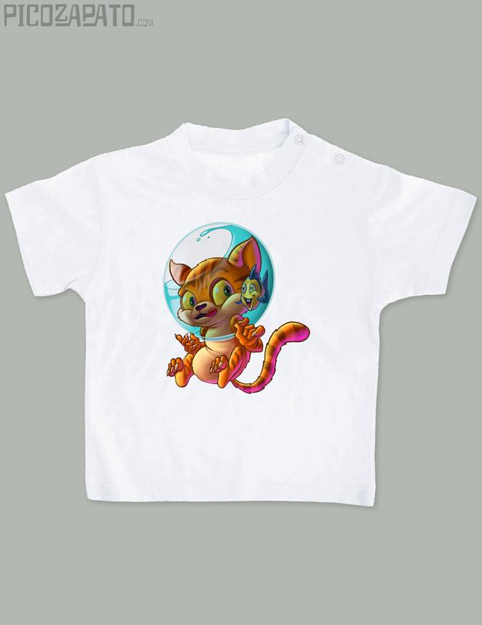 Camisetita Gato en pecera