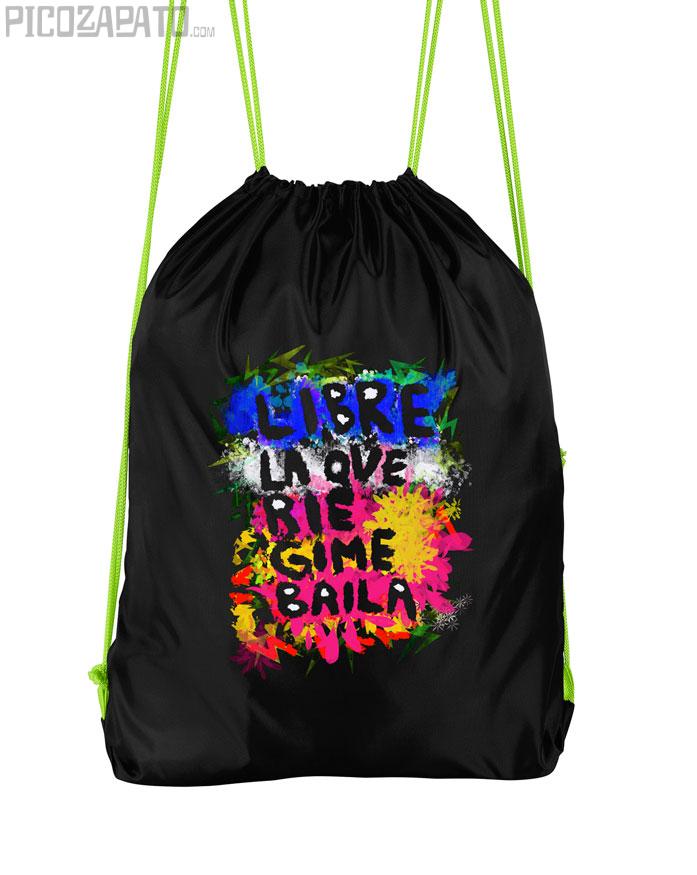 Mochila Libre la que ríe, gime y baila