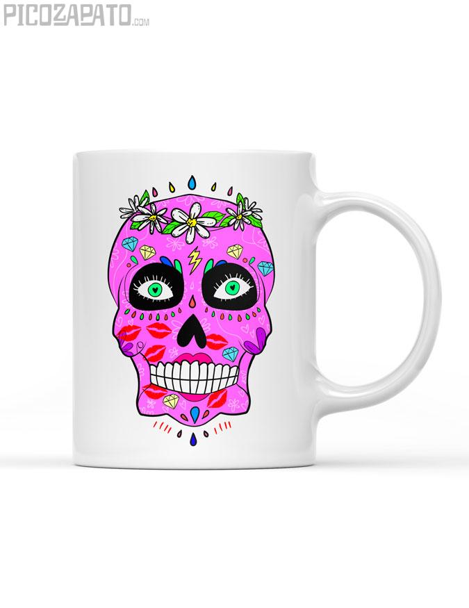 Taza Calaverita besos