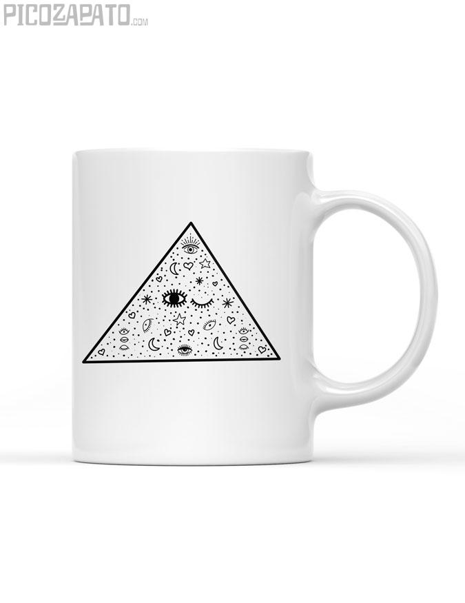 Taza Triángulo ojos