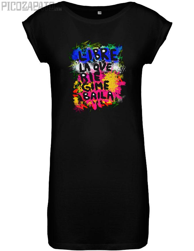 Vestido Libre la que ríe, gime, baila