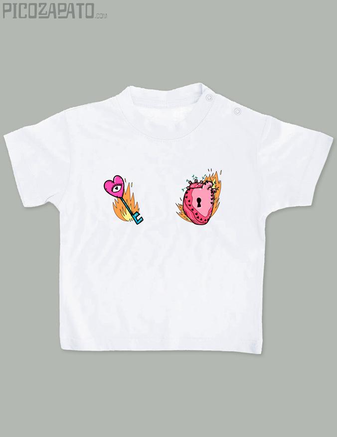 Camisetita Cerradura de mi corazón