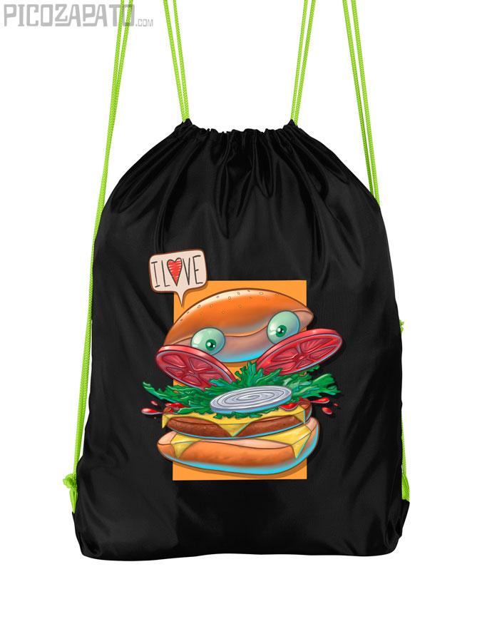 Mochila Burguer love