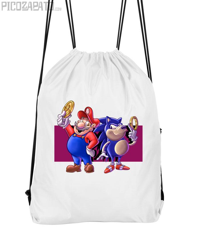 Mochila Supermario vs Sonic