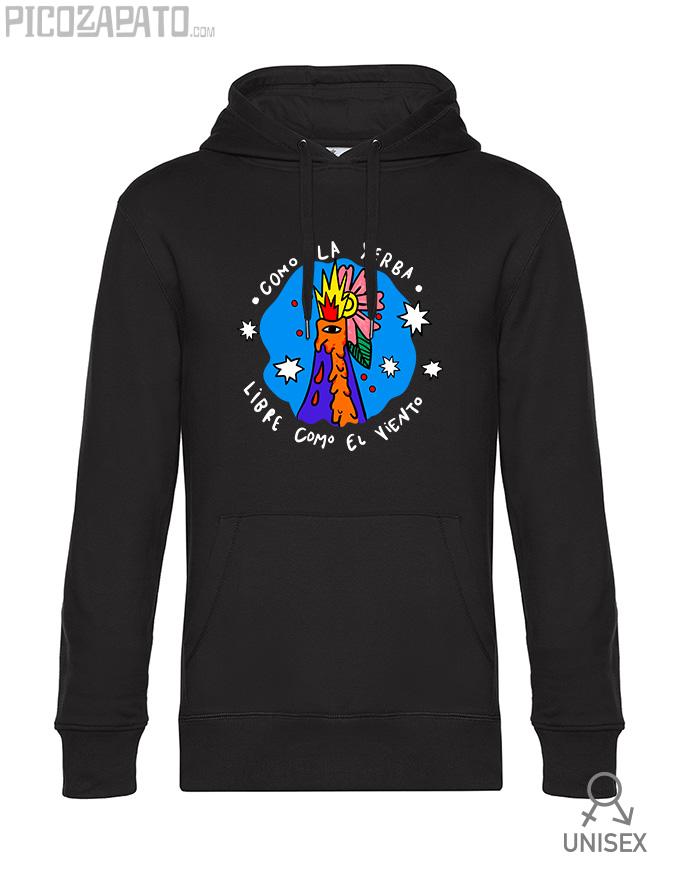 Sudadera capucha Como la yerba