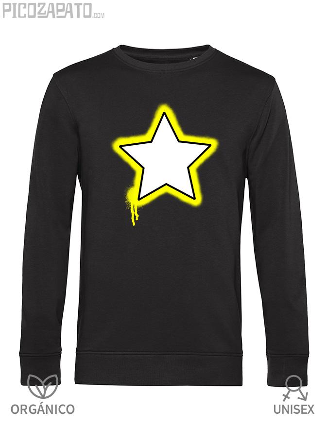 Sudadera orgánica Estrella grafito