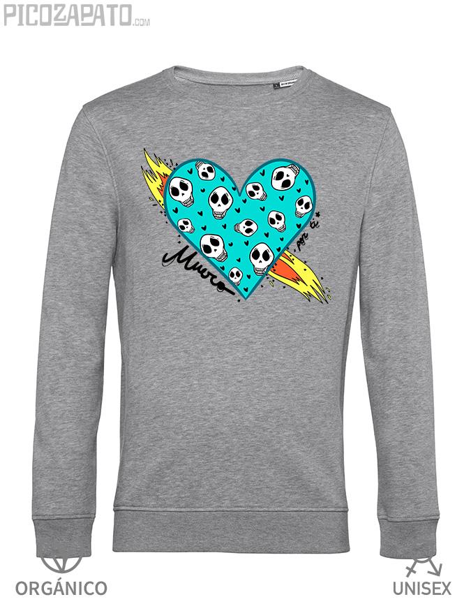 Sudadera orgánica Muero por tí