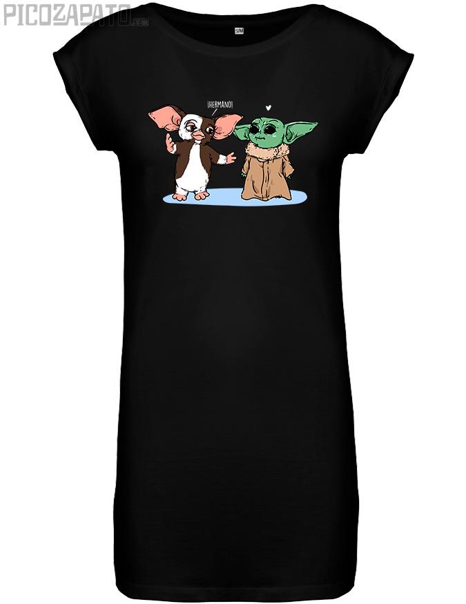 Vestido Baby Yoda y Gizmo
