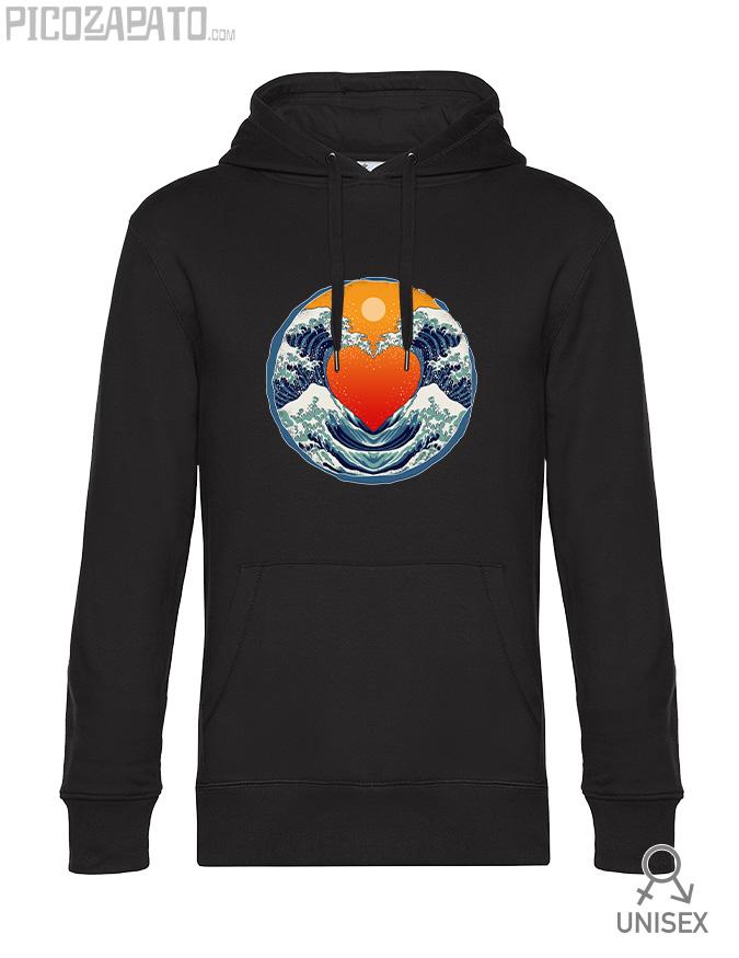 Sudadera capucha Waves of Love
