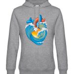 Sudadera capucha Ola corazón