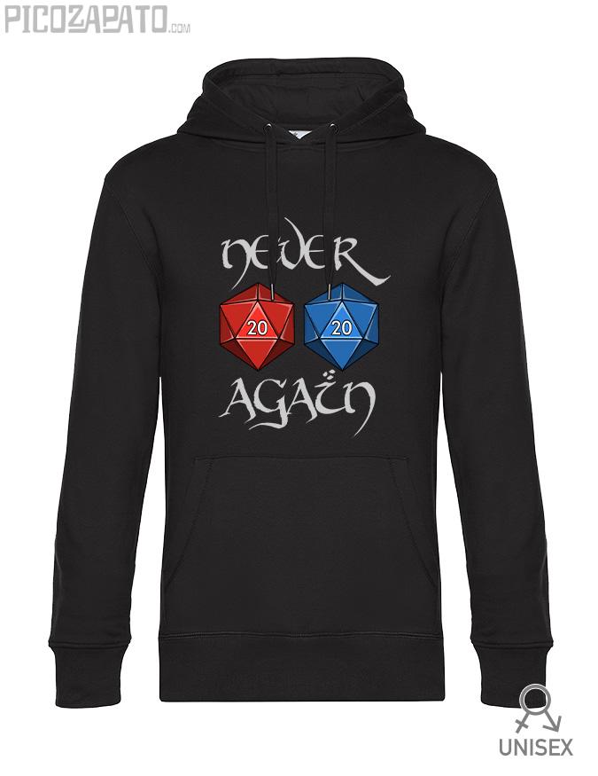 Sudadera capucha Never again
