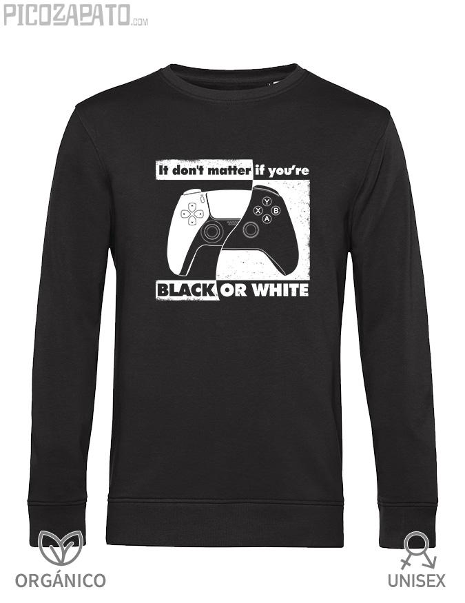Sudadera orgánica Black or white