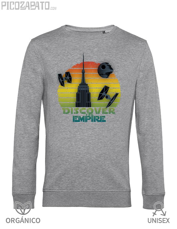 Sudadera orgánica Discover the empire