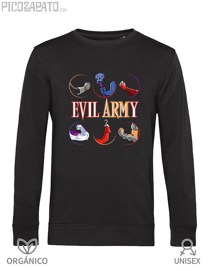 Sudadera orgánica Evil army