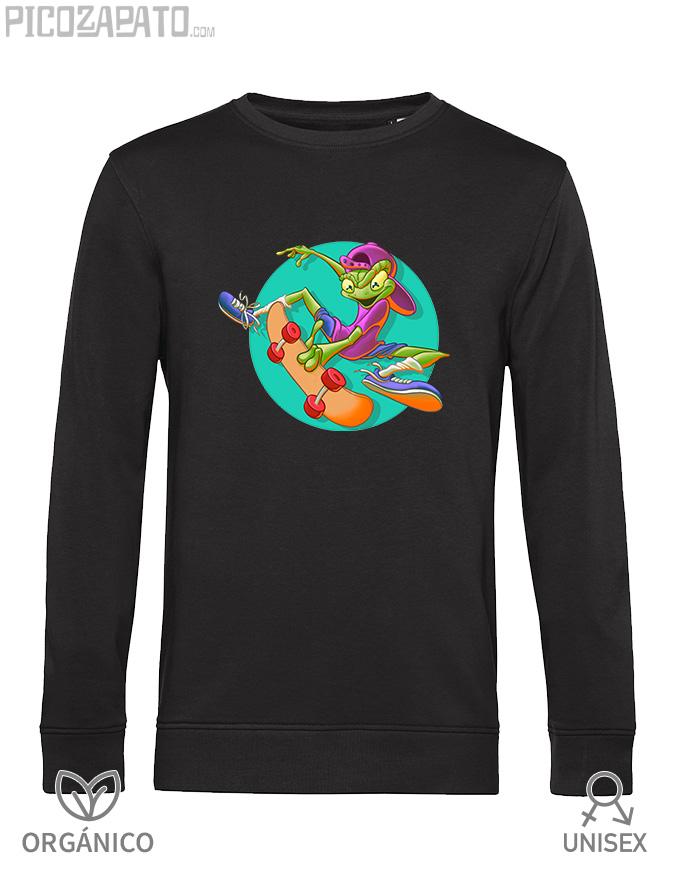 Sudadera orgánica Lagarto skate