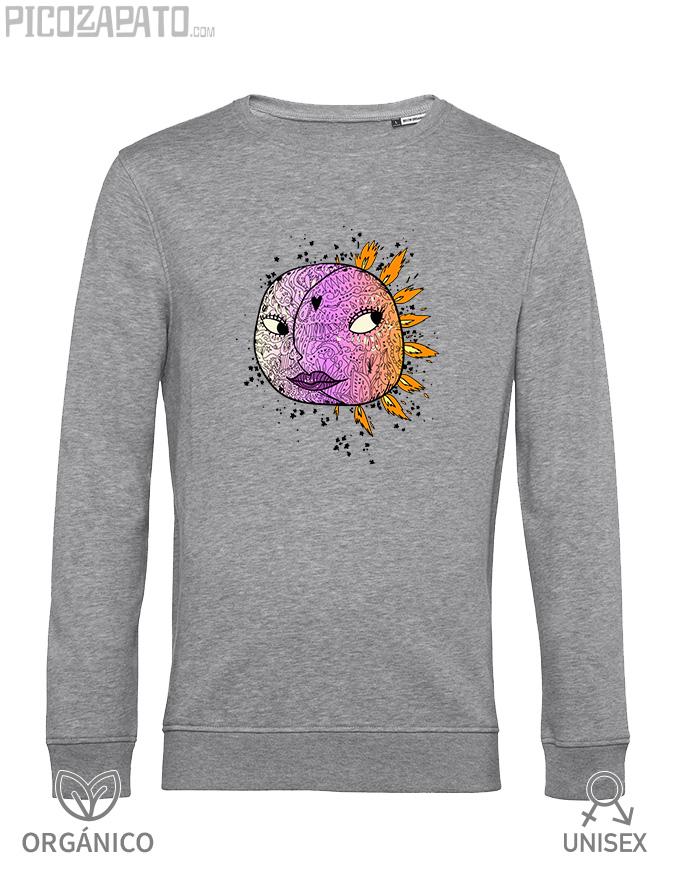 Sudadera orgánica Sol y luna