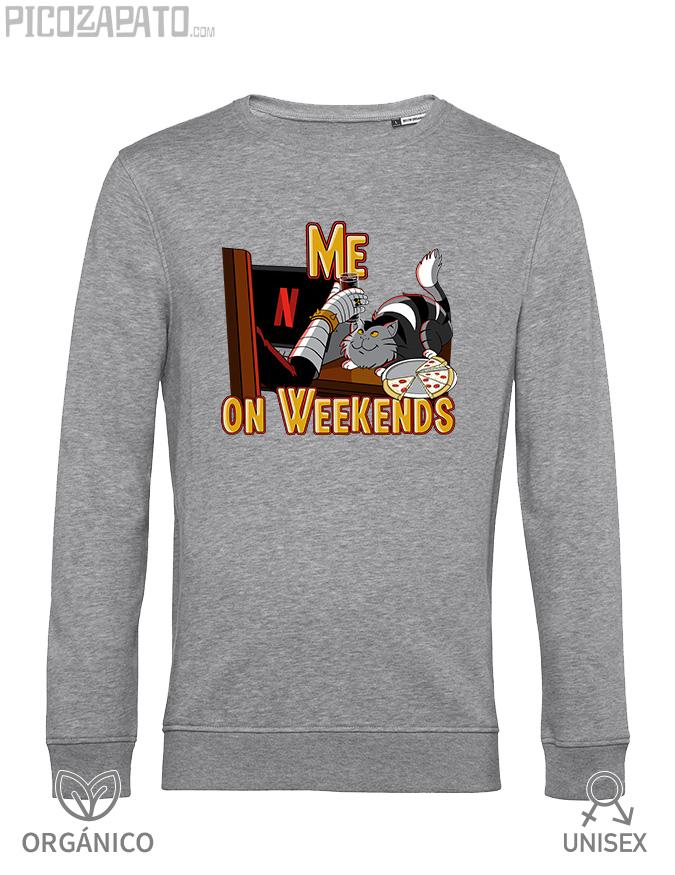 Sudadera orgánica Me on weekends