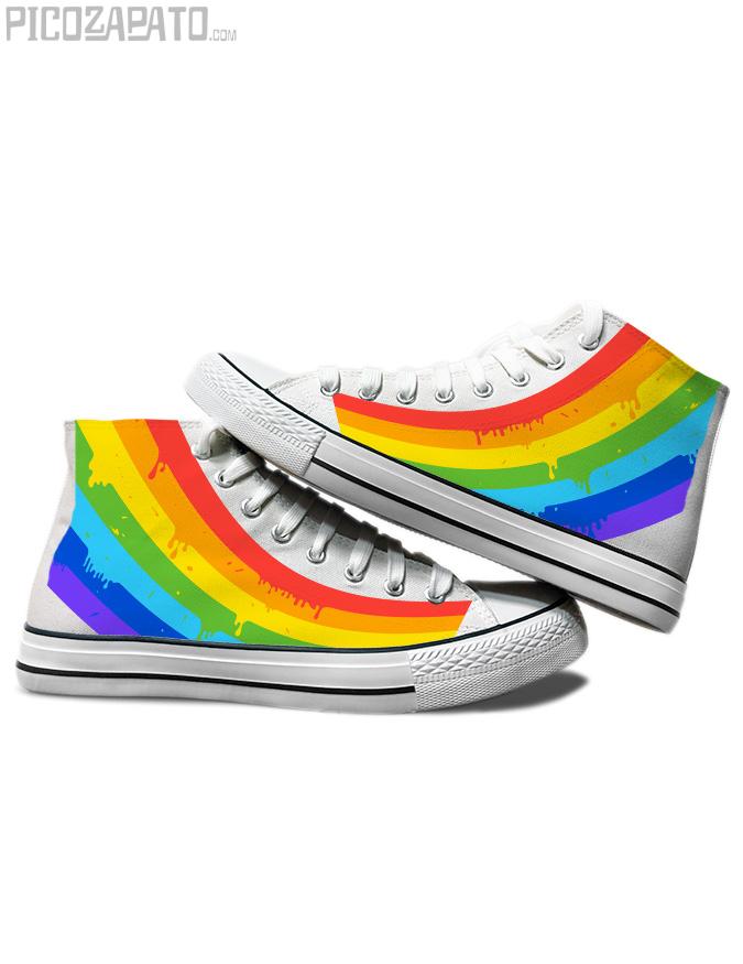 Zapatillas blancas Arcoiris churrete