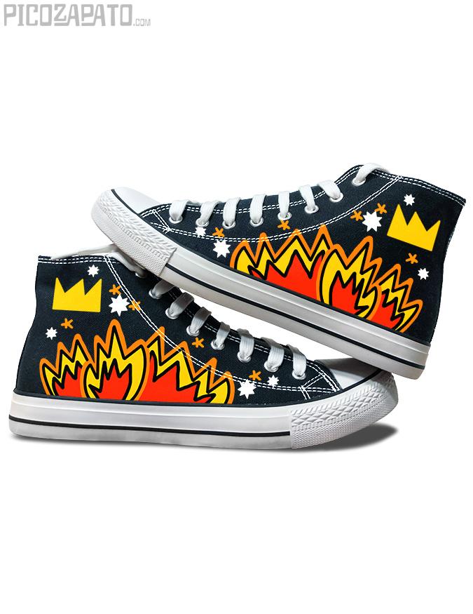 Zapatillas negras Fuego king