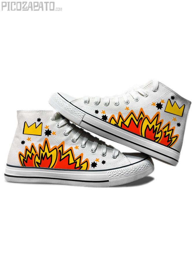 Zapatillas blancas Fuego king