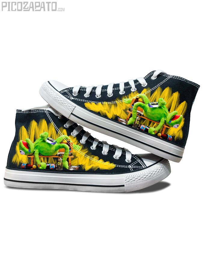 Zapatillas negras Gustavo botellón