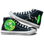 Zapatillas negras Rick and Morty