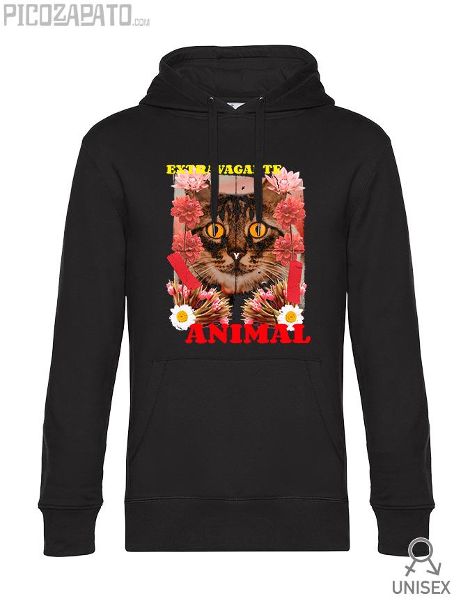 Sudadera capucha Extravagante animal