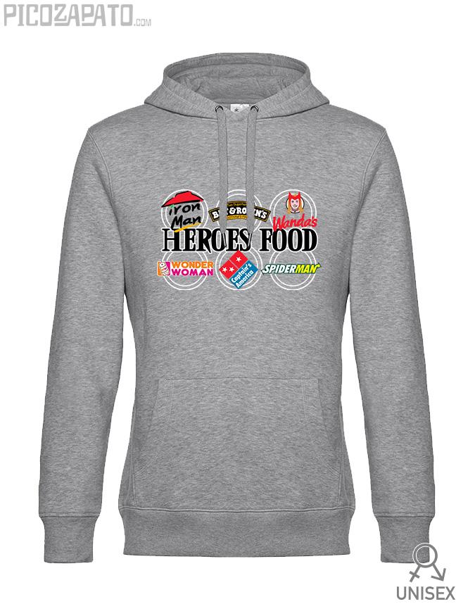 Sudadera capucha Heroes food