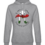 Sudadera capucha I don´t like square pizzas