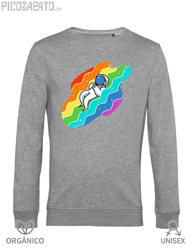 Sudadera orgánica Astronauta multicolor