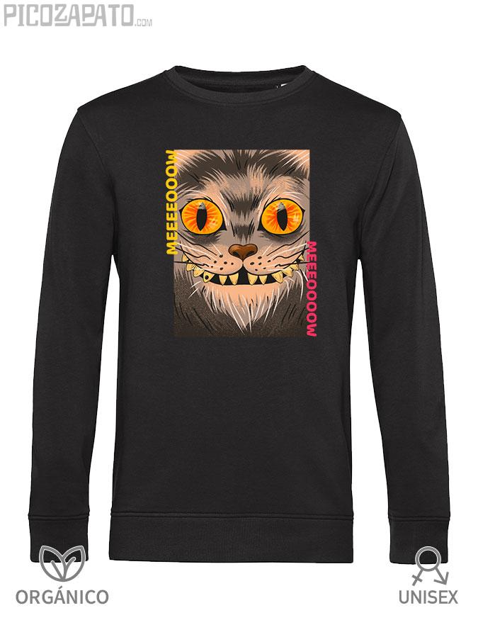 Sudadera orgánica Gato meeeooow