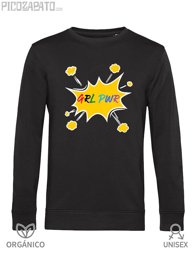 Sudadera orgánica GRL cómic
